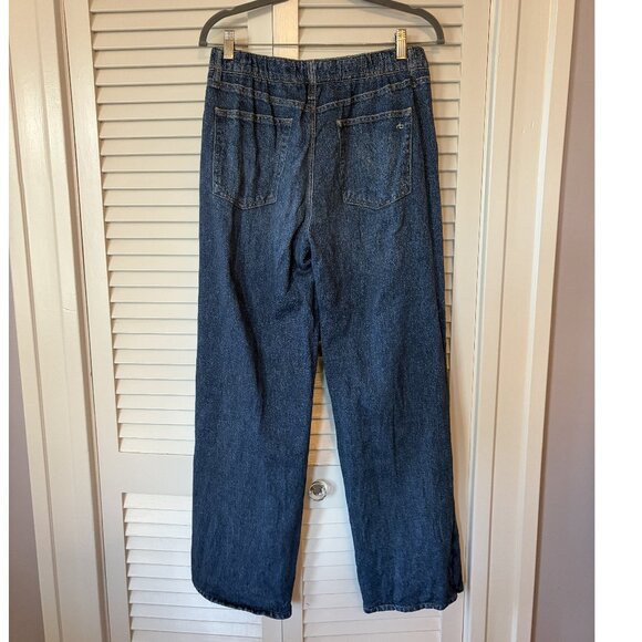 rag & bone Miramar Terry Wide Leg Jeans sweatpants denim medium cotton - Picture 7 of 13